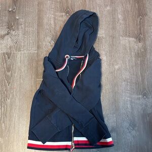 Tommy Hilfiger Navy Kids Jacket with Red and White Accents